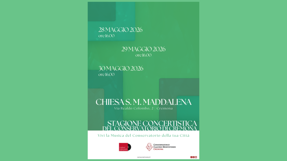Concerti del Conservatorio Monteverdi nella chiesa di S. M. Maddalena