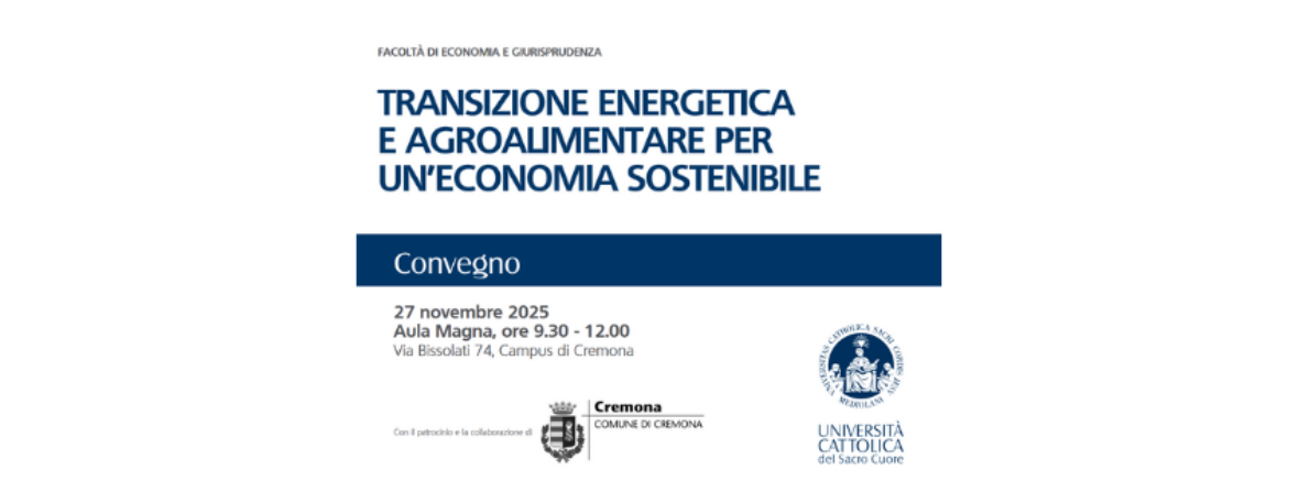 Transizione energetica e agroalimentare per un'economia sostenibile