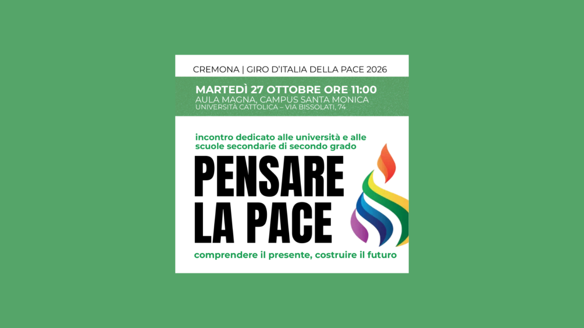 Pensare la Pace. Giro d'Italia della Pace 2026