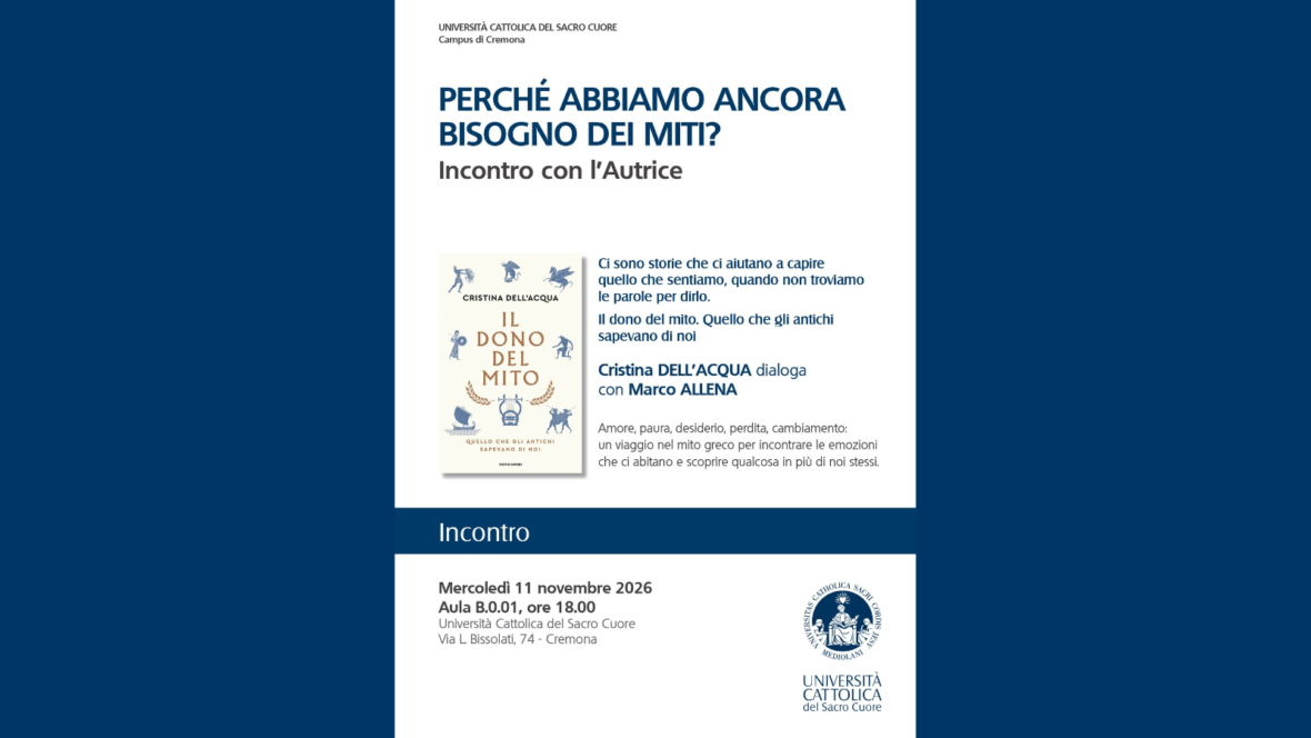 Perché abbiamo ancora bisogno dei miti?