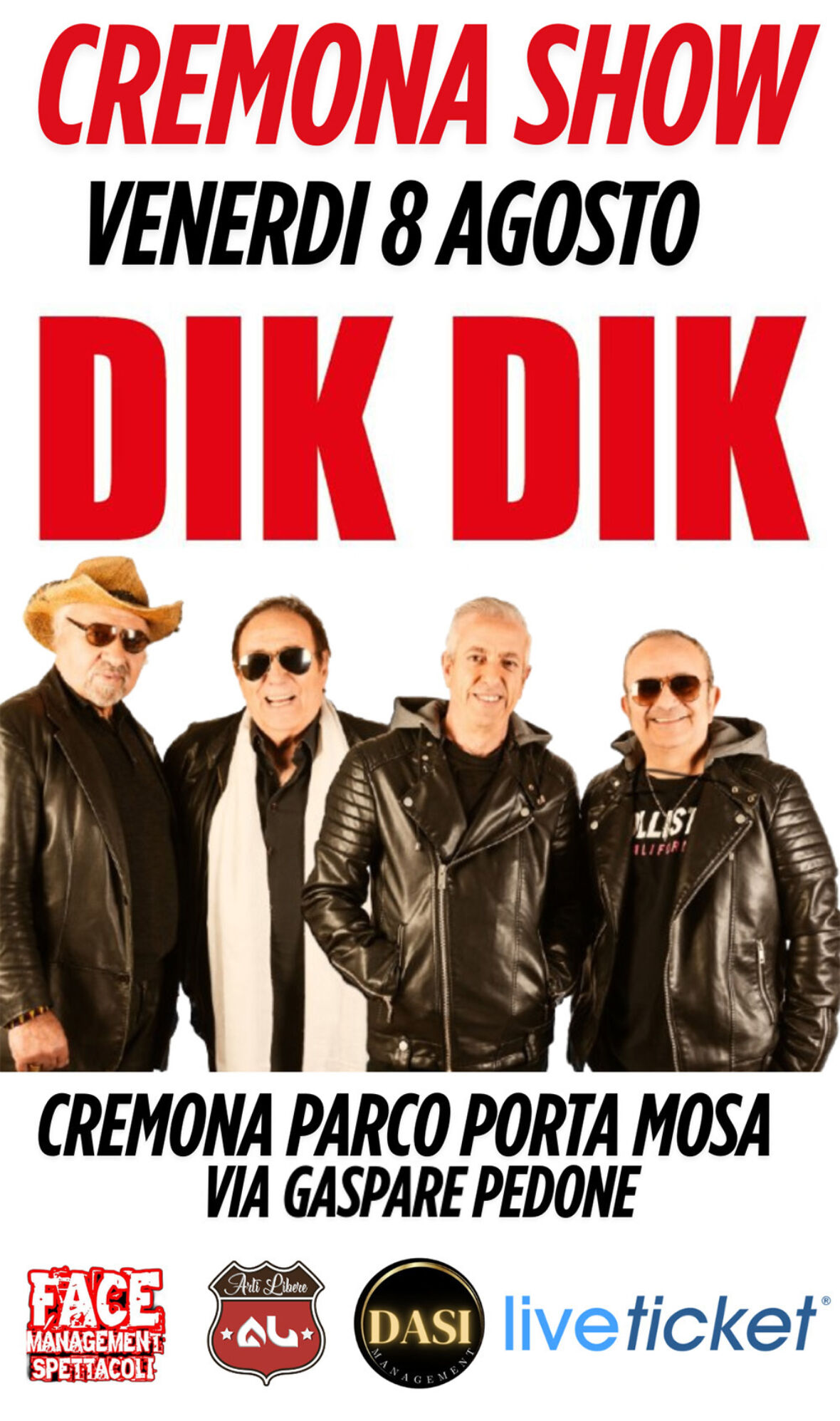 Cremona Show Dik Dik in concerto